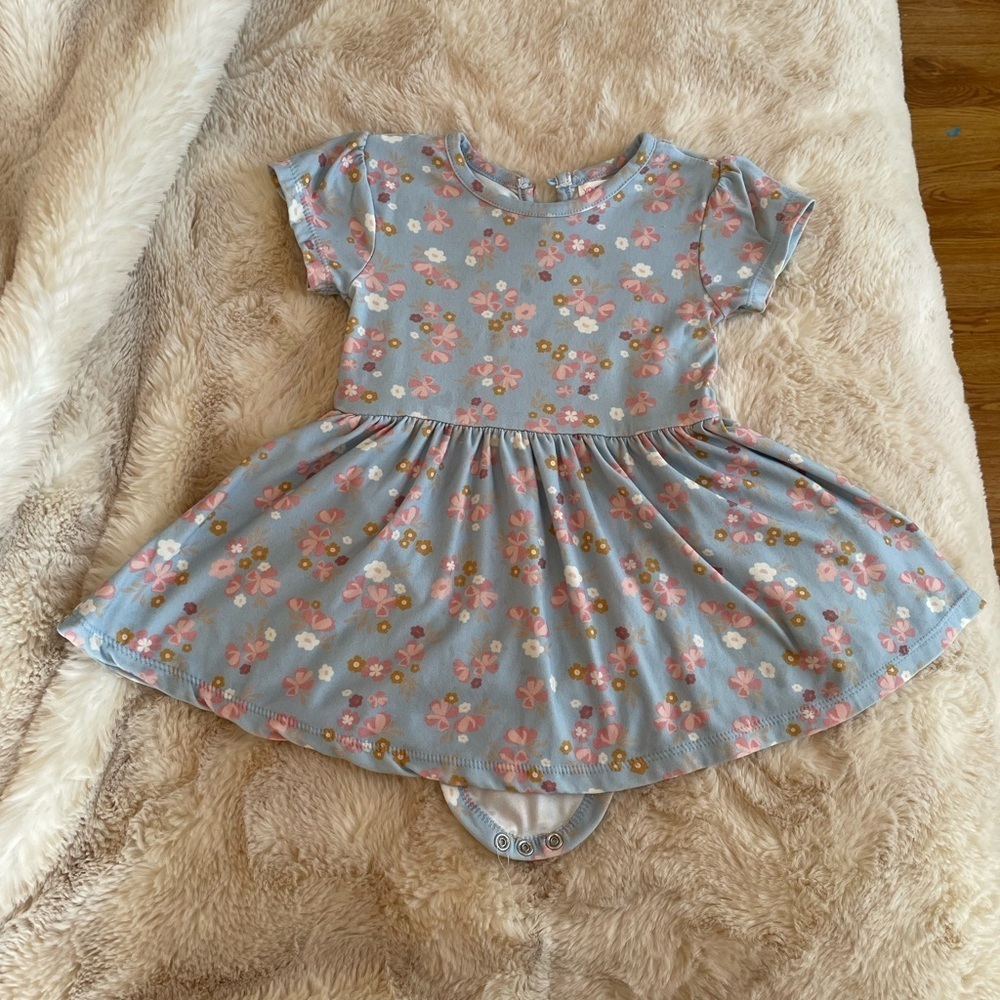 floral leotard dress